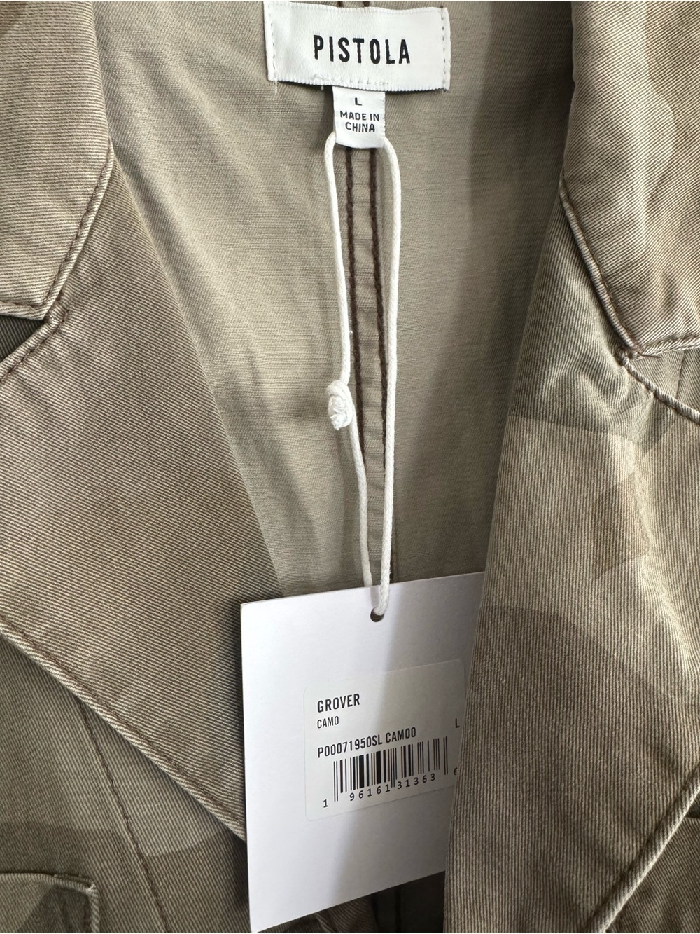 NWT Pistola Camo Grover Utility Jumpsuit in Olive-Taupe - Picture 3 of 4